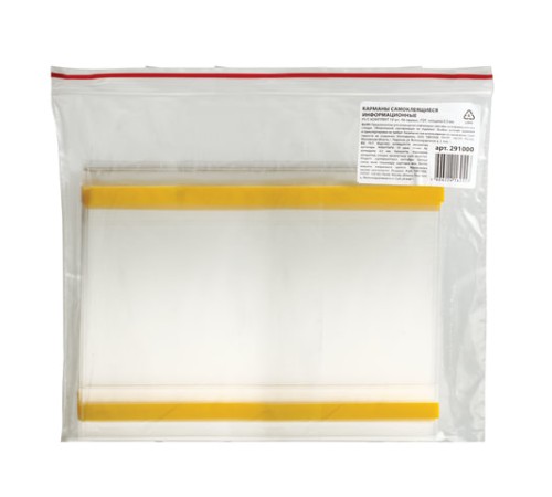 Карманы информационные самоклеящиеся PS-T, А6, горизонтальные, КОМПЛЕКТ 10 шт., ПЭТ, толщина 0,3 мм, 171881