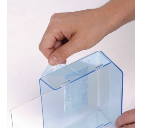 Подставка настольная для рекламных материалов (160x115х32 мм), для узких буклетов, STAFF, 291171