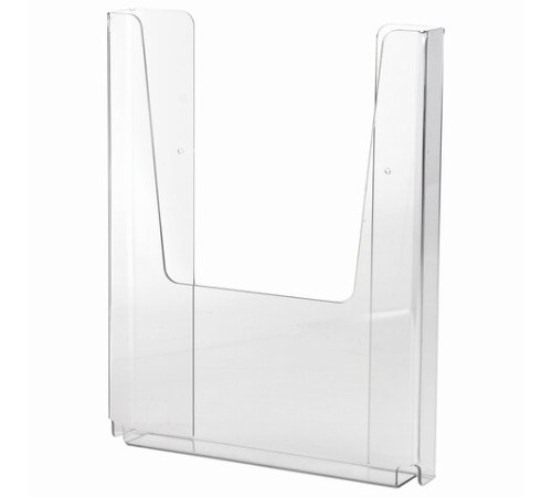 Подставка настенная для рекламных материалов ВЕРТИКАЛЬНАЯ (280х215х32 мм), А4, STAFF, 291173