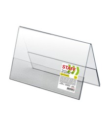 Подставка настольная для презентаций 210х150 мм (домик), двусторонняя, ПЭТ, STAFF, 291390