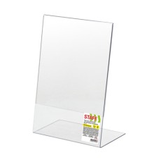 Подставка настольная для рекламных материалов ВЕРТИКАЛЬНАЯ (210х297 мм), А4, односторонняя, STAFF, 291395