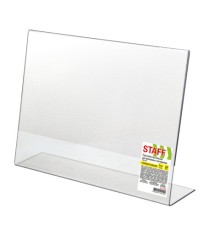 Подставка настольная для рекламных материалов ГОРИЗОНТАЛЬНАЯ (297х210 мм), А4, односторонняя, STAFF, 291396