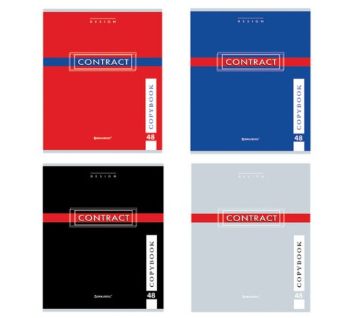 Тетрадь А5, 48 л., BRAUBERG скоба, клетка, обложка картон, 