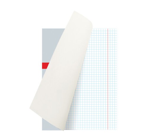 Тетрадь А5, 48 л., BRAUBERG скоба, клетка, обложка картон, 
