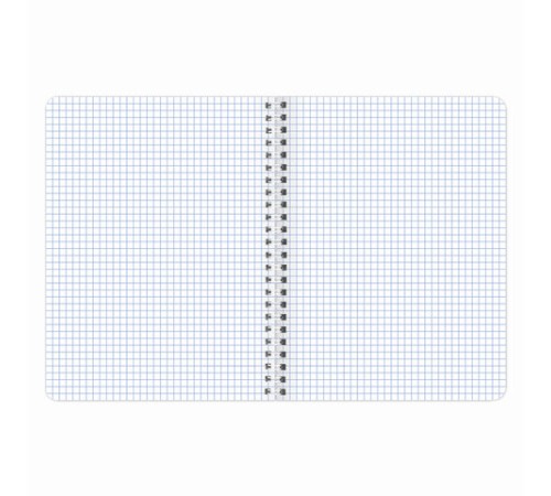 Тетрадь А5, 96 л., BRAUBERG, гребень, клетка, обложка картон, 