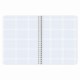 Тетрадь А5, 96 л., BRAUBERG, гребень, клетка, обложка картон, 