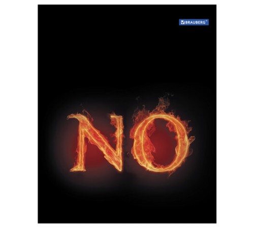 Тетрадь А5, 48 л., BRAUBERG, скоба, клетка, обложка картон, ОГОНЬ, 401289