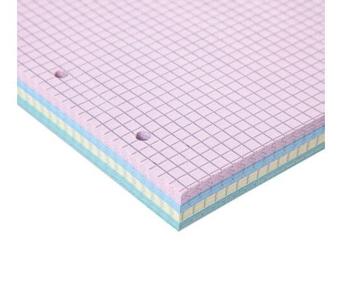 Сменный блок для тетради на кольцах, А5, 200 л., BRAUBERG, 4 цвета по 50 листов, 401661