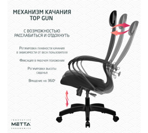 Кресло офисное МЕТТА "К-11", пластик, ткань-сетка, сиденье мягкое, черное Кресло офисное МЕТТА "К-11", пластик, ткань-сетка, сиденье мягкое, черное
