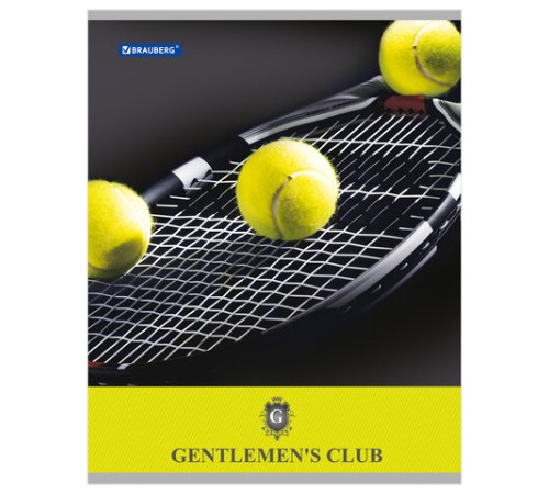 Тетрадь А5, 48 л., BRAUBERG скоба, клетка, обложка картон, КЛУБ ДЖЕНТЕЛЬМЕНОВ, 401835