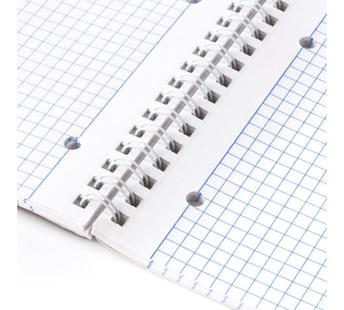 Тетрадь А4, 96 листов, BRAUBERG, гребень, клетка, обложка картон, ОДИН ЦВЕТ, 401882