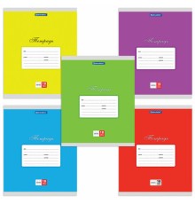 Тетрадь 18 л. BRAUBERG КЛАССИКА, клетка, обложка картон, АССОРТИ (5 видов), 401991