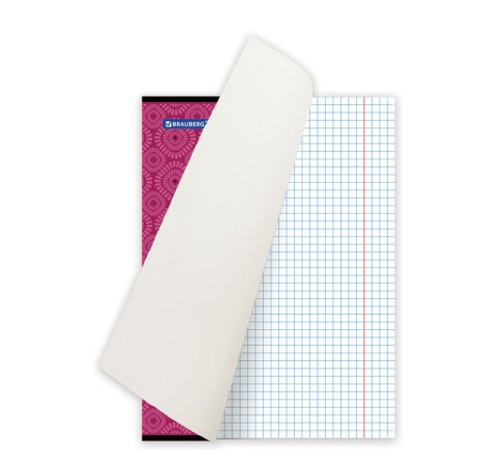 Тетрадь А5, 48 л., BRAUBERG, скоба, клетка, обложка картон, МОНОХРОМ 2, 402043