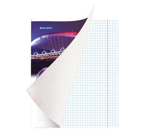 Тетрадь А5, 48 л., BRAUBERG скоба, клетка, обложка картон, КРУТЫЕ ТАЧКИ 2, 402052