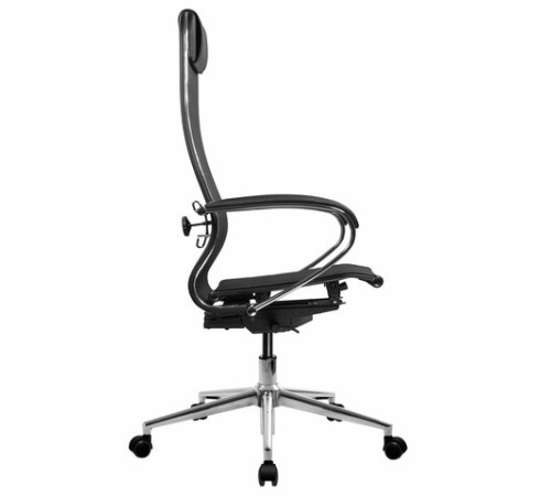 Кресло МЕТТА "ErgoLife" 10 B1-104K, хром, синхромеханизм, прочная сетка, черное