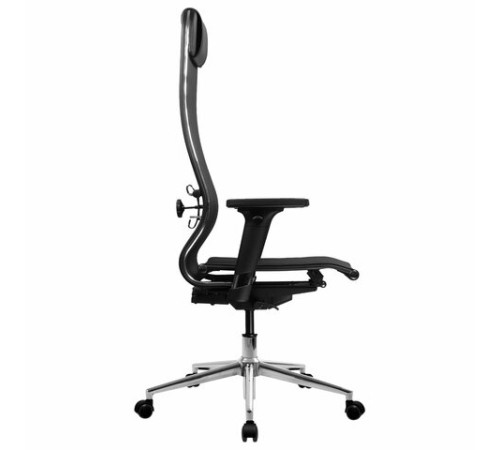 Кресло МЕТТА "ErgoLife" 10 B1-104D, хром, синхромеханизм, 2D-подлокотники, прочная сетка, черное