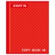 Тетрадь А5, 48 л., STAFF, скоба, клетка, офсет №2 ЭКОНОМ, обложка картон, 