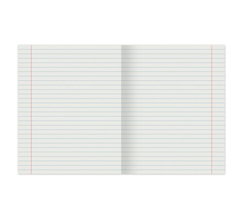 Тетрадь А5, 48 л., STAFF, скоба, линия, офсет №2 ЭКОНОМ, обложка картон, 