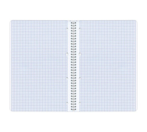 Тетрадь А4, 96 л., ОФИСМАГ, гребень, клетка, обложка картон, МОНОХРОМ, 402793