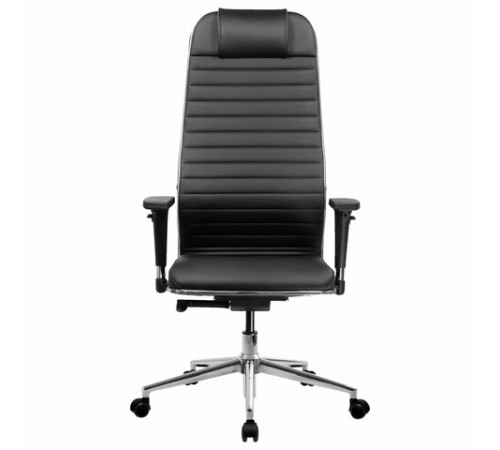 Кресло МЕТТА "ErgoLife" 10 B1-117D, хром, синхромеханизм, 2D-подлокотники, экокожа, черное Кресло МЕТТА "ErgoLife" 10 B1-117D, хром, синхромеханизм, 2D-подлокотники, экокожа, черное