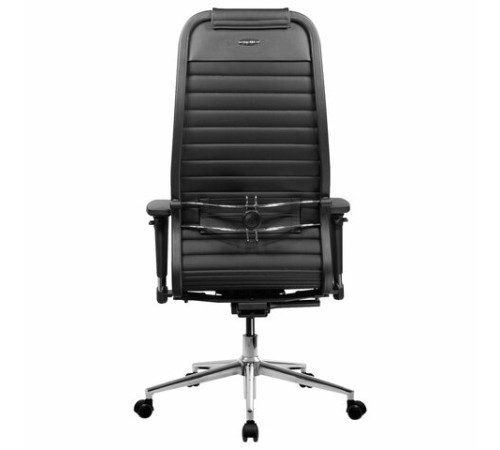 Кресло МЕТТА "ErgoLife" 10 B1-117D, хром, синхромеханизм, 2D-подлокотники, экокожа, черное Кресло МЕТТА "ErgoLife" 10 B1-117D, хром, синхромеханизм, 2D-подлокотники, экокожа, черное