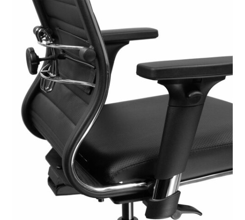 Кресло МЕТТА "ErgoLife" 10 B1-117D, хром, синхромеханизм, 2D-подлокотники, экокожа, черное Кресло МЕТТА "ErgoLife" 10 B1-117D, хром, синхромеханизм, 2D-подлокотники, экокожа, черное