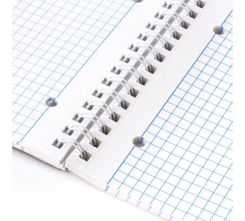 Тетрадь А4, 96 л., ОФИСМАГ, гребень, клетка, обложка картон, ОДНОТОННАЯ, 402794