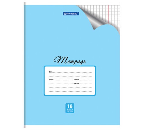 Тетрадь 18 л. BRAUBERG 