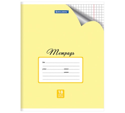 Тетрадь 18 л. BRAUBERG 