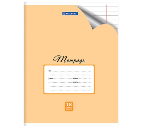 Тетрадь 18 л. BRAUBERG 