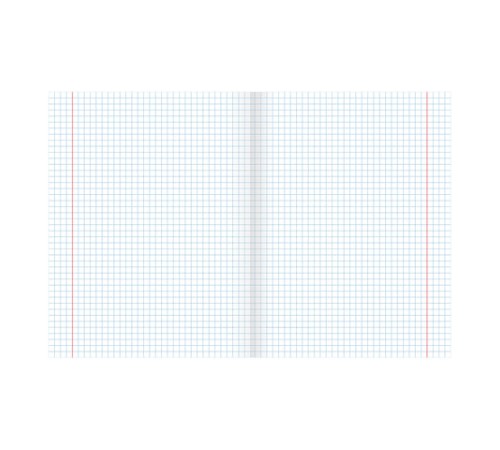 Тетрадь А5, 80 л., HATBER, скоба, клетка, обложка картон, 