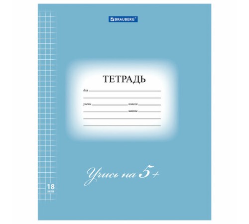 Тетрадь 18 л. BRAUBERG ЭКО 