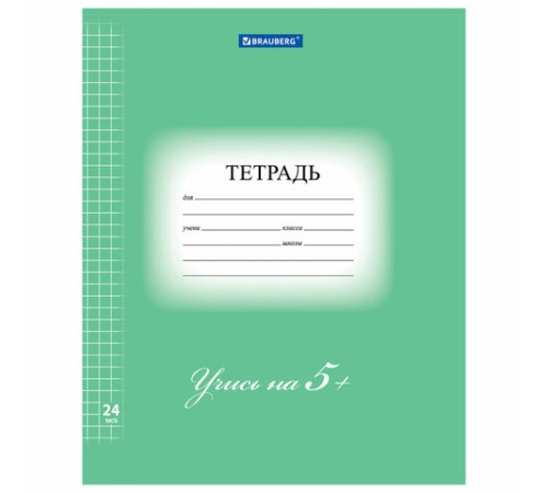 Тетрадь 24 л. BRAUBERG ЭКО 