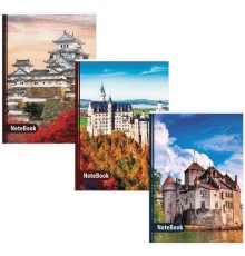 Тетрадь А4, 96 л., BRAUBERG скоба, клетка, обложка картон, ЗАМКИ, 403070