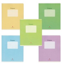 Тетрадь А5, 48 л., АЛЬТ, скоба, клетка, выборочный лак, 