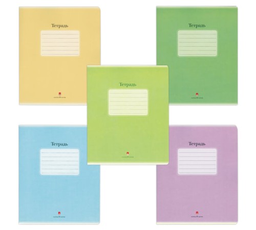 Тетрадь А5, 48 л., АЛЬТ, скоба, клетка, выборочный лак, 