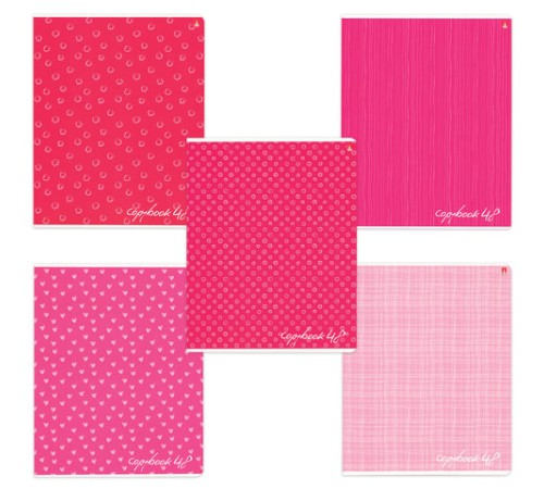 Тетрадь А5, 48 л., АЛЬТ, скоба, клетка, глянцевый лак, 