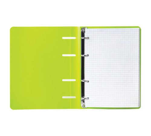 Тетрадь на кольцах А5 160х215 мм, 80 л., пластик, клетка, BRAUBERG, 