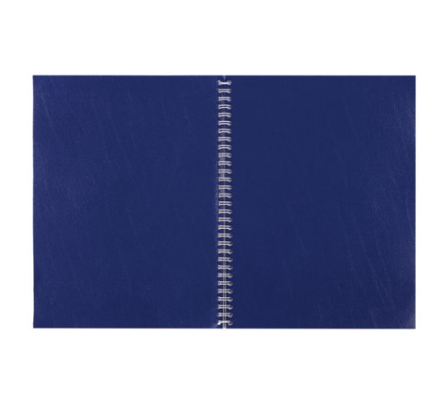 Тетрадь бумвинил, А4, 96 л., гребень, офсет №1, клетка, STAFF, СИНИЙ, 403406