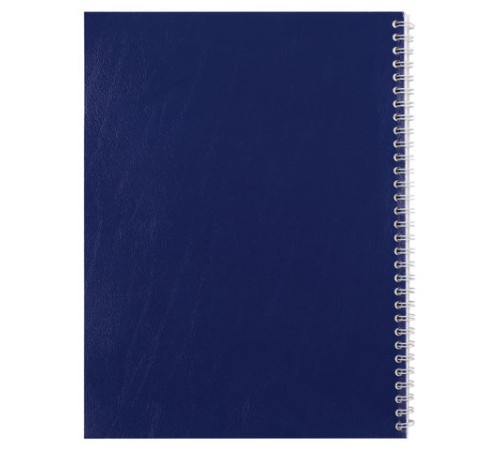 Тетрадь бумвинил, А4, 96 л., гребень, офсет №1, клетка, STAFF, СИНИЙ, 403406