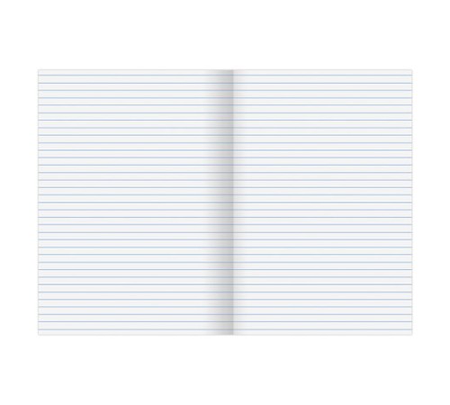 Тетрадь бумвинил, А4, 96 л., скоба, офсет №1, линия, STAFF, СИНИЙ, 403411