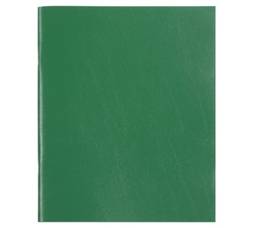 Тетрадь бумвинил, А5, 48 л., скоба, офсет №2 ЭКОНОМ, клетка, с полями, STAFF, ЗЕЛЕНЫЙ, 403412