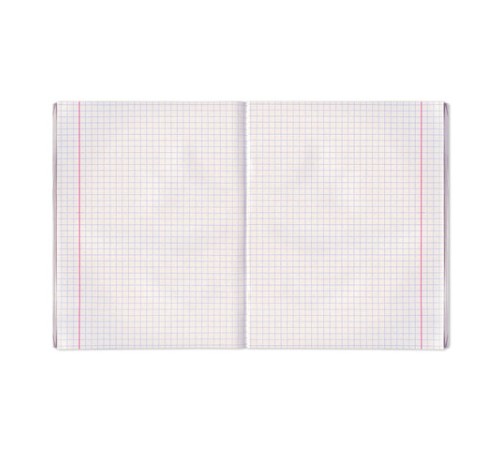 Тетрадь бумвинил, А5, 48 л., скоба, офсет №2 ЭКОНОМ, клетка, с полями, STAFF, ЗЕЛЕНЫЙ, 403412