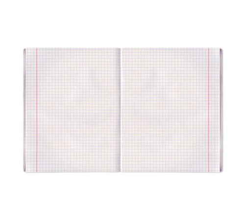 Тетрадь бумвинил, А5, 96 л., скоба, офсет №2 ЭКОНОМ, клетка, с полями, STAFF, ЗЕЛЕНЫЙ, 403416