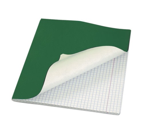 Тетрадь бумвинил, А5, 96 л., скоба, офсет №2 ЭКОНОМ, клетка, с полями, STAFF, ЗЕЛЕНЫЙ, 403416