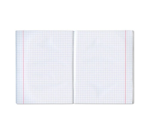 Тетрадь бумвинил, А5, 96 л., скоба, офсет №1, клетка, с полями, STAFF, ЗЕЛЕНЫЙ, 403417