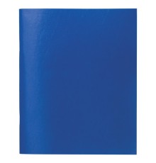 Тетрадь бумвинил, А5, 96 л., скоба, офсет №1, клетка, с полями, STAFF, СИНИЙ, 403418