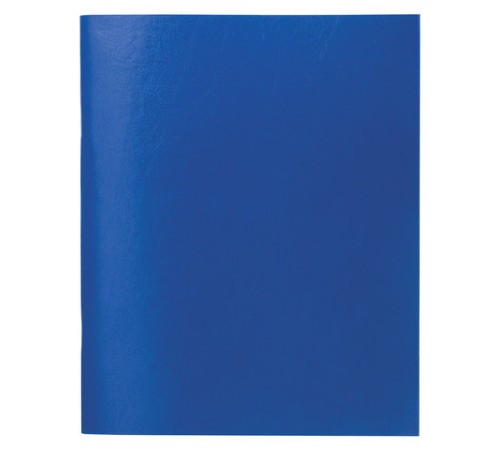 Тетрадь бумвинил, А5, 96 л., скоба, офсет №1, клетка, с полями, STAFF, СИНИЙ, 403418