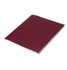 Тетрадь бумвинил, А4, 96 л., скоба, офсет №1, клетка, STAFF, БОРДОВЫЙ, 403420