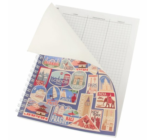 Тетрадь-словарь для записи иностранных слов А5 48 л., гребень, клетка, BRAUBERG, 403563